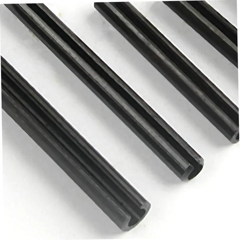 Close-up of slotted spring dowel pin assortment kit 450 pieces with plastic storage case for automotive mechanical workshop and repairs.