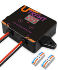 Badass Waterproof Dc 12-36V Low Voltage Protector And Battery Disconnect Switch For Solar Systems Lead Acid Lithium Batteries Marine Rv Off Road Adventures with LED display and wiring terminals.