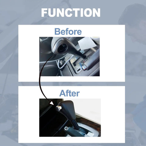 Before and after image of Shift Knob Button Repair Kit With Spring For Honda Accord 2003 2004 2005 2006 Gear Shift Button Replacement
