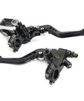 Universal Motorcycle Brake And Clutch Lever Set 7/8 Inch Handlebar 22Mm Billet Aluminum Adjustable Black For Harley Honda Kawasaki Suzuki Yamaha Motorbikes With Durable Build And Smooth Easy Install