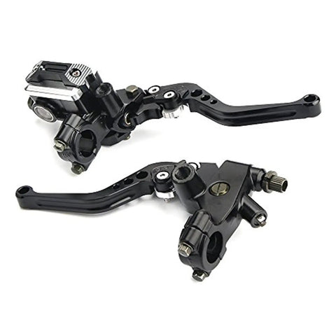 Universal Motorcycle Brake And Clutch Lever Set 7/8 Inch Handlebar 22Mm Billet Aluminum Adjustable Black For Harley Honda Kawasaki Suzuki Yamaha Motorbikes With Durable Build And Smooth Easy Install