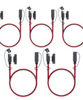 Dang Solid SAE To SAE Extension Cable 3 Foot 18 AWG Tinned Copper Wire Harness with connectors in a five pack