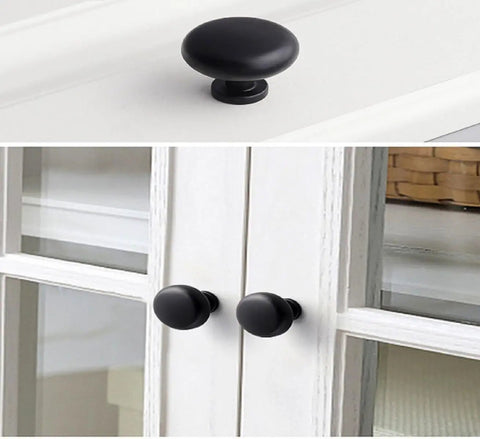 Brushed Nickel Cabinet Knobs And Pulls For Drawers And Closet Doors Fingerprint Resistant Durable Kitchen And Bathroom Cabinet Hardware Upgrade With Easy Grip Handles shown on white cabinets