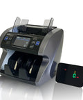 Heavy Duty Money Counter For Mixed Denominations With Real Time Value Counting And Breakdowns By Denomination Eight Currencies CIS UV MG IR DD Counterfeit Detection Printer Enabled Bill Counter External Display Large Touch Color Screen