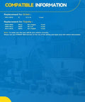 Compatibility chart for Front Wheel Hub Assembly 513258 showing fitment details for Scion tC and Toyota models.