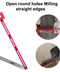 3 In 1 Router Milling Grooves Bracket cutting jig for straight edges and round holes in cabinet hardware template.