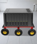 Beefy All Terrain 6 Wheel Moving Dolly For Heavy Furniture, 1200 Lbs Capacity, Rugged Carbon Steel Frame With Durable Rubber Wheels, Heavy Duty Furniture Mover For Safe Lifts, Easy Glide, Ideal For Home, Shop, And Warehouse, side view