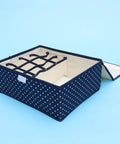 Waterproof Foldable Oxford Cloth Drawer Organizer With Sturdy Grid Dividers for Socks Underwear and Scarves, open view.