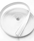 White vinyl 7/8-inch insert molding trim screw cover roll for RV camper travel trailer