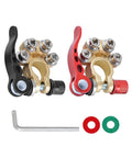 4 Way Car Battery Terminal Connectors Quick Release Clip For Top Post Batteries Positive And Negative Automotive Battery Clamps