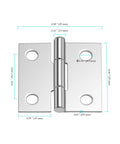 30 Pack 1 Inch Stainless Steel Mini Hinges With Screws For Wooden Boxes Cabinets And Drawers Ideal For DIY Projects Rust Resistant Durable Hardware