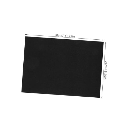 Black sheet from 10 Pack Self Adhesive Furniture Padding Sound Dampening Buffers For Noise Reduction Vibration Control Shock Absorption