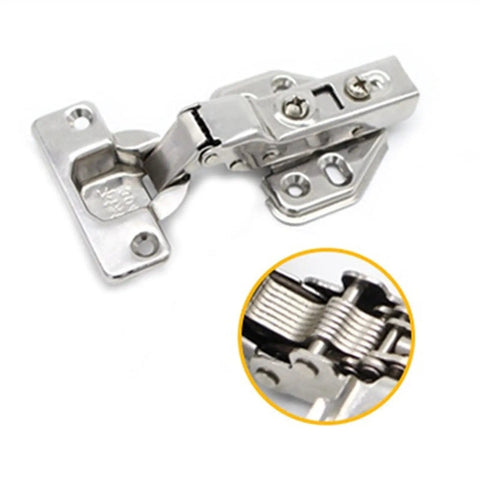 Stainless Steel Hydraulic Cabinet Door Hinges With Soft Close Dampers For Quiet Kitchen Cupboard And Furniture Hardware 20Pcs Set