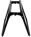 Foldable Dirt Bike Lift Stand for Motocross MX - Portable Maintenance Stand With 16.5 Inch Lift, black metal frame, top view