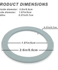 Two Pack Blender Replacement Parts Kit With Ice Crusher Blades And Four Rubber O Rings Sealing Gaskets dimensions diagram