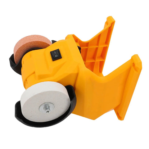 Heavy Duty Cordless Mini Bench Grinder With Reinforced Guard And Slim Abs Frame for easy metal sharpening and deburring.