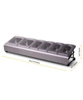 Pizza Topping Station Kit With 2 x 1.6L And 4 x 0.8L Containers, Custom Fit Lids for backyard parties and home kitchens