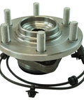 Premium Front Wheel Bearing And Hub Assembly Driver Passenger Pair For Infiniti QX56 QX80 Suv showing front axle unit with studs and wiring.