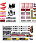 SCX24 1 By 24 Scale Sticker Sheet Pack Premium Retro OG Style Decals Dope Finish For Axial RC Cars Easy Peel Installation