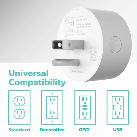 Smart Plug Mini 4 Pack With Wi Fi No Hub Needed Works With Alexa And Google Home Control Lights And Devices From Anywhere ETL Certified