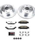 Rear Brake Kit Upgrade For Chevrolet Tahoe 2015-2020 With Z36 Carbon Fiber Ceramic Pads And Drilled Slotted Rotors K6562-36