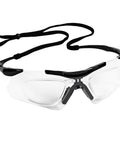 Nemesis Safety Glasses With Rx Inserts, Clear Anti Fog Lenses In Black Frame, All Day Comfy Fit For Indoor Work, Rugged Eye Protection