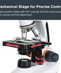 Wireless WiFi Desktop Microscope For iOS And Android That Lets You Stream Live Images, Record Video, And Measure Details, Featuring 3 Plan Achromatic Lenses 4x 10x 40x And 12x Digital Eyepiece For 48x 120x 480x Magnification, mechanical stage