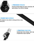 Dual Head Air Chuck Set With One Quarter Inch FNPT, 2 Way Connection Brass Tire Chuck detail with quick plug and features