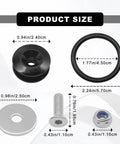 Heavy Duty Car Bumper Quick Release Kit With CNC Billet Aluminum Fasteners, Stainless Bolts, Nuts And Washers, Nitrile Rubber O Rings dimensions.