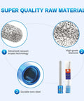 Go To Mortar Raking Bit For Tuck Pointing And Brick Removal, Pro Grade Vacuum Brazed Bit For Granite Marble Concrete Masonry Stone, Five Eighths By Eleven Thread, Five Sixteenths Inch By Four Inch Length, showing vacuum brazed technology and diamond finish.
