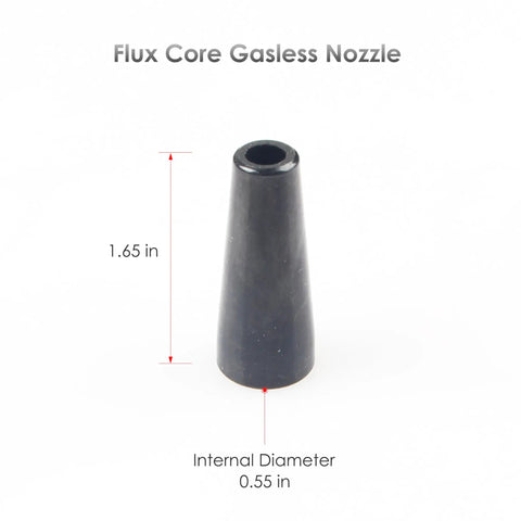 Top 10 MIG Flux Core Gasless Nozzles KP1939-1 Compatible With Lincoln, 1.65-inch black bakelite nozzle for flux welding.