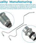 Rack Pinion Transfer Lines For 2007 Chevrolet Tahoe Suburban Avalanche And 2007 GMC Yukon And 2007 Cadillac Escalade With Male Fittings Hard Lines On Rack Replacement For Precise Steering
