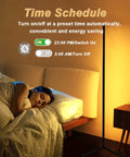 Woman sleeping beside Dope RGB Corner Floor Lamp With Music Sync And Dimmable Color Changing LED Light, 16 Million Colors, 64 Plus Modes.