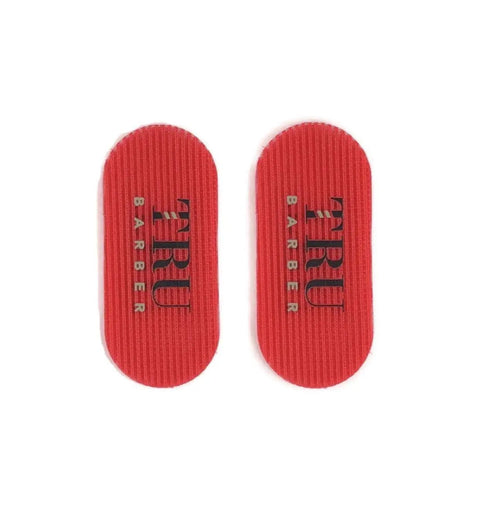 Red pair from Hair Grippers Three Color Bundle Set Six Pieces For Men And Women Salon And Barber Styling No Slip Holders