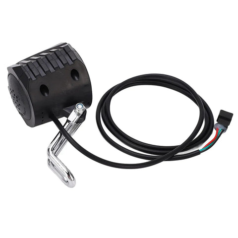 2 In 1 Electric Bike Horn And Front Headlight For 12 To 72V Ebikes And 10 Inch Electric Scooters Bright Led Front Light With Horn Easy Install Durable Cycling Accessory