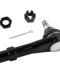 Beefed Up Front Outer Tie Rod Ends Pair Fits Ford Explorer 1998 to 2003 Ranger 1998 to 2011 Mazda B2300, black steel, with castle nut and cotter pin