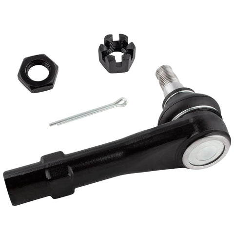 Beefed Up Front Outer Tie Rod Ends Pair Fits Ford Explorer 1998 to 2003 Ranger 1998 to 2011 Mazda B2300, black steel, with castle nut and cotter pin