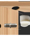 Cam Lock Pins Set For Do It Yourself Furniture And Cabinet Builds, 16 Piece Interlocking Pin And Cam Connector Kit shown close-up