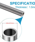 3/8 inch seamless 304 steel tubing with 1.5mm wall thickness, corrosion resistant and ideal for DIY and industrial projects.