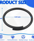 Three Pack O Ring Shifter Bushing Lock Ring Replacement For VW Shift Lever Bushing Compatible With Volkswagen Transmissions And Dune Buggy Shift Components Direct Fit Smooth Shifting Durable O Ring Lock Ring Kit, shown with dimensions 1.05 inch by 0.95 inch