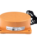 Inductive Proximity Sensor PNP DC 3 Wire Normally Closed Inductive Switch For Metal Detection Positioning Limit Control And Safety Protection No Fuss Rugged ABS Housing 80mm Sensing Distance Go To Industrial Sensor Kit, product front view with orange casing and label.
