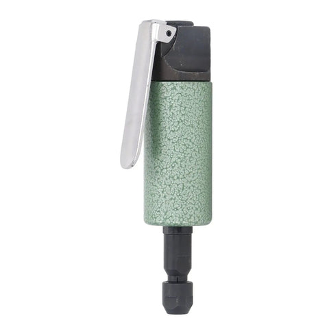 Heavy Duty Pneumatic Die Grinder 25000 RPM Lightweight Compact Air Powered Tool in green with silver lever for mold engraving.