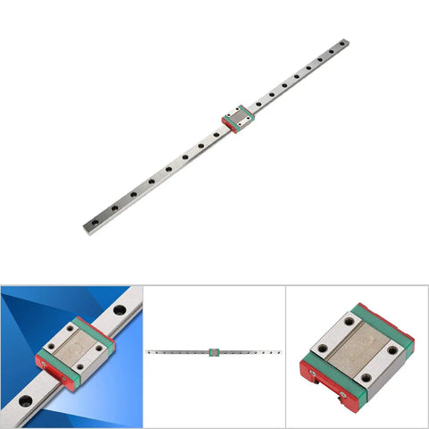 Tiny 12mm Mini Linear Rail With Four Point Ball Retainer And Built In Lubrication System Includes 450mm Rail For Precise Motion