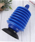No Sweat Heavy Hitter 2 Pack Plunger with accordion bellows and black base for toilet clog blasting and drain unclogging.