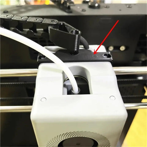 Plastic Drag Chain With Connecting Parts Upgrade Kit For Adventurer 5M AD5M Pro 3D Printer Parts Cable Management Upgrade One Color Easy Install Durable Build Replacement Upgrade For Reliable Print Flow, black cable chain on 3D printer