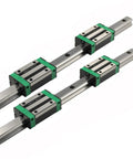 Industrial Grade Linear Guide Kit For CNC Machines And 3D Printers With Slider, Smooth Orbital Motion System, Stainless Steel Rails For Precise Cutting And Engraving, Workhorse Build, Low Backlash, Long Stroke, Easy Assembly, three carriages