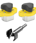 MagJig 150 Jig Set Of Two With 40mm Forstner Bit, On Off Magnetic Clamp, 150 Lb Hold, Fast, Precise Drilling In Three Quarter Inch Wood