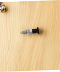 Heavy Duty Stainless Steel Indexing Plunger With Lightning Quick Reset Spring Pin For Factory Positioning And Machine Jigs on wooden background.