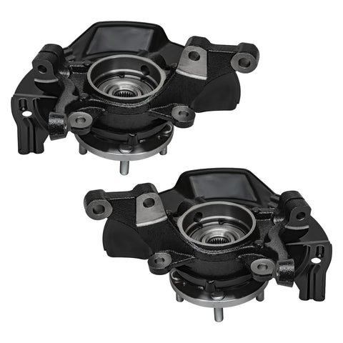 Front Steering Knuckles And Wheel Hub Bearings Kit For 2011 Hyundai Sonata 2.4L With Sport Suspension FWD Replacement
