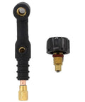 Flex Head TIG Torch Kit For 150 Amp WP-17FV Gas Lens air cooled connector and tip components